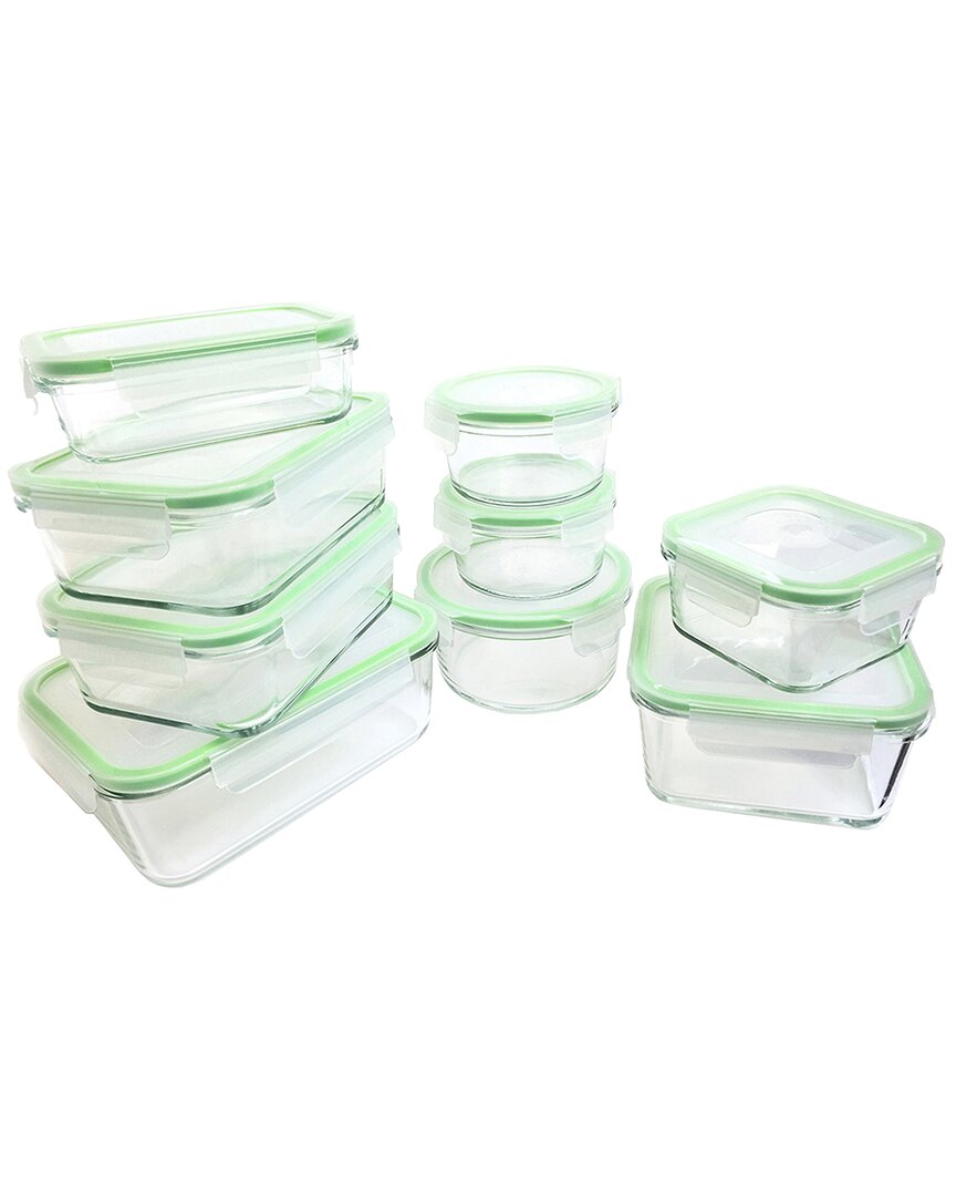 Kinetic Gogreen Glassworks Square 16pc Food Storage Set