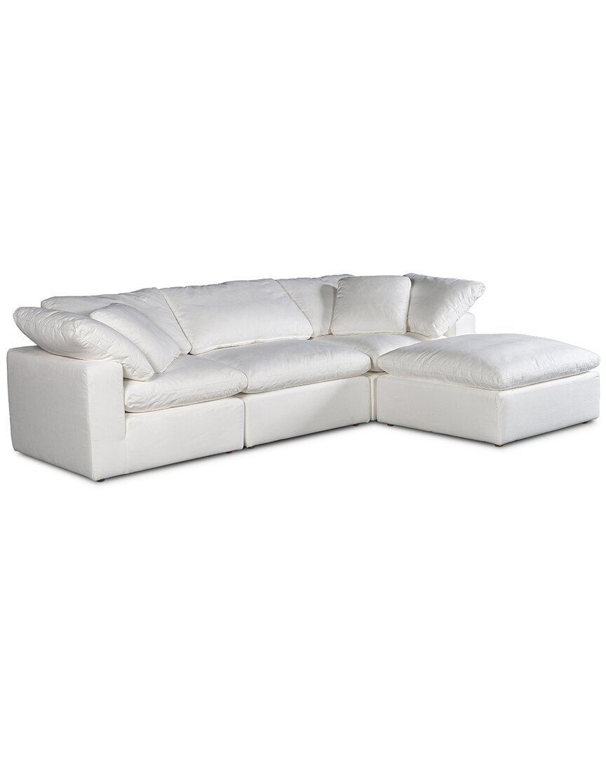 Moe's Home Collection Terra Condo Lounge Modular Sectional In White