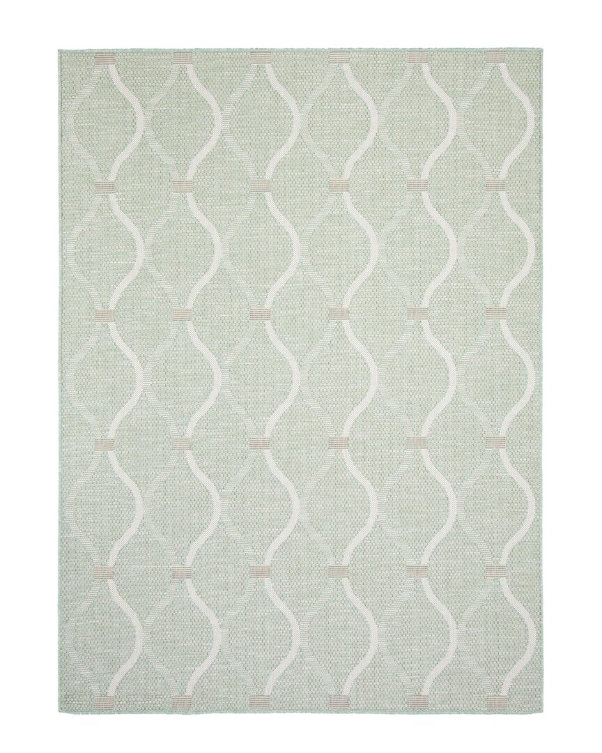 Ecarpet Veranda Abstract Indoor/ Outdoor Rug In Mint