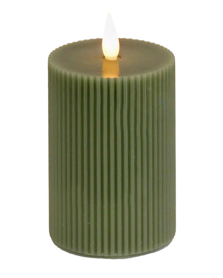 Shop Hgtv 5in Georgetown Real Motion Flameless Led Candle In Green