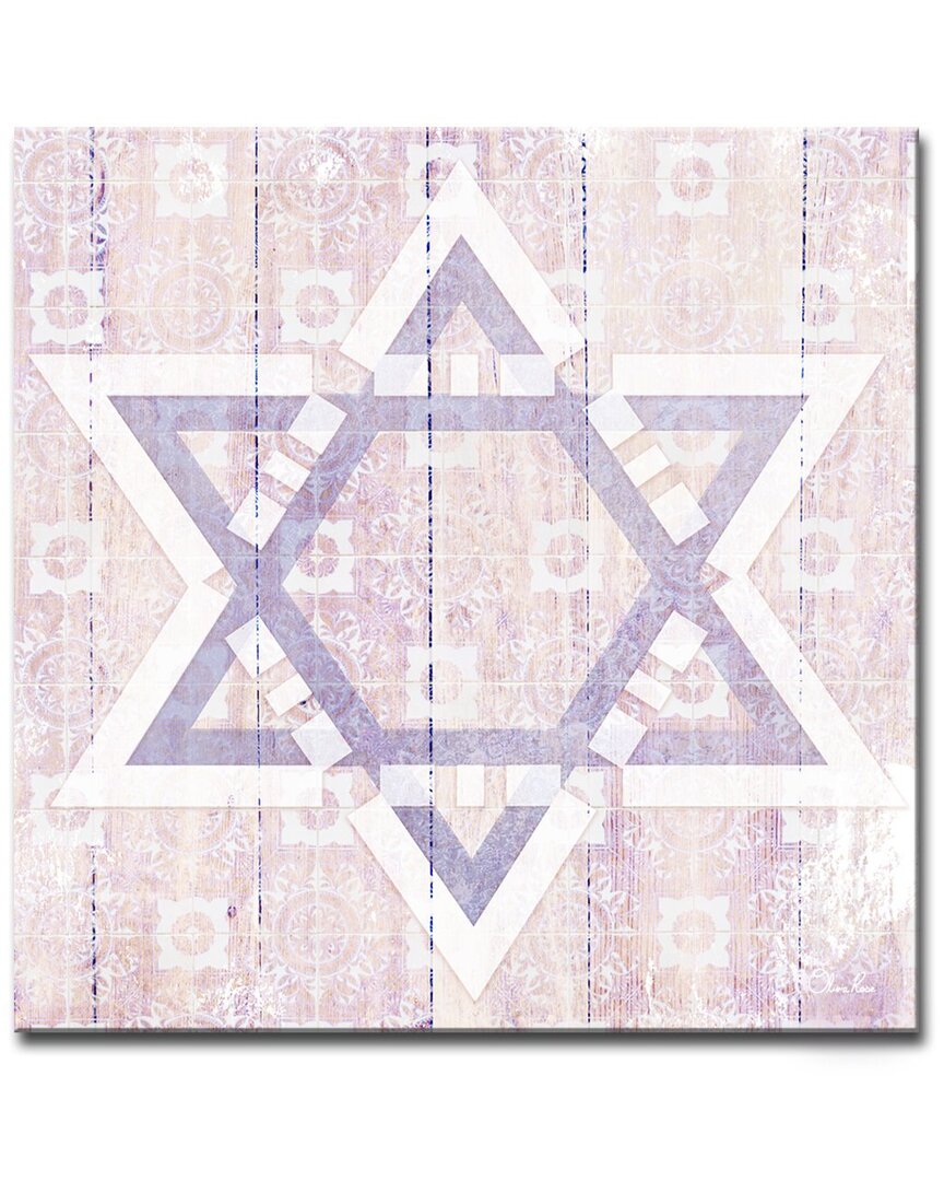 Ready2hangart Star Of David Ii Wrapped Canvas Wall Art By Olivia Rose