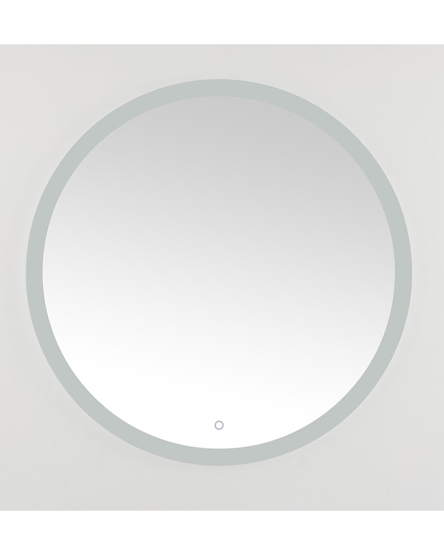 Safavieh Whit Led Mirror With Dimmable Touch Switch In Silver