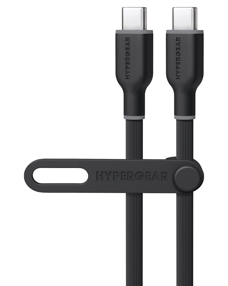 Hypergear Flexi Pro Usb-c To Usb-c Cable 15ft In Black
