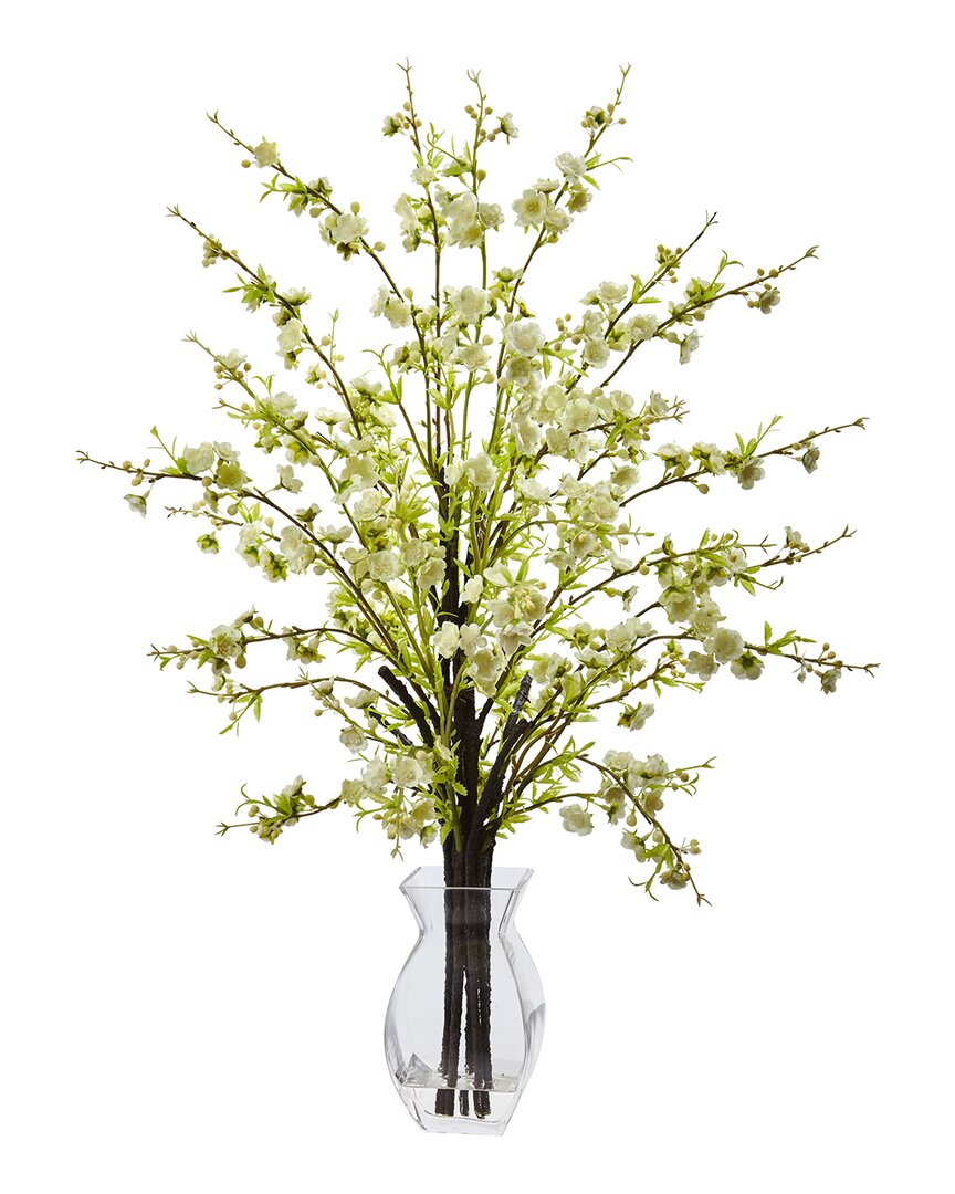 NEARLY NATURAL NEARLY NATURAL CHERRY BLOSSOM IN GLASS VASE