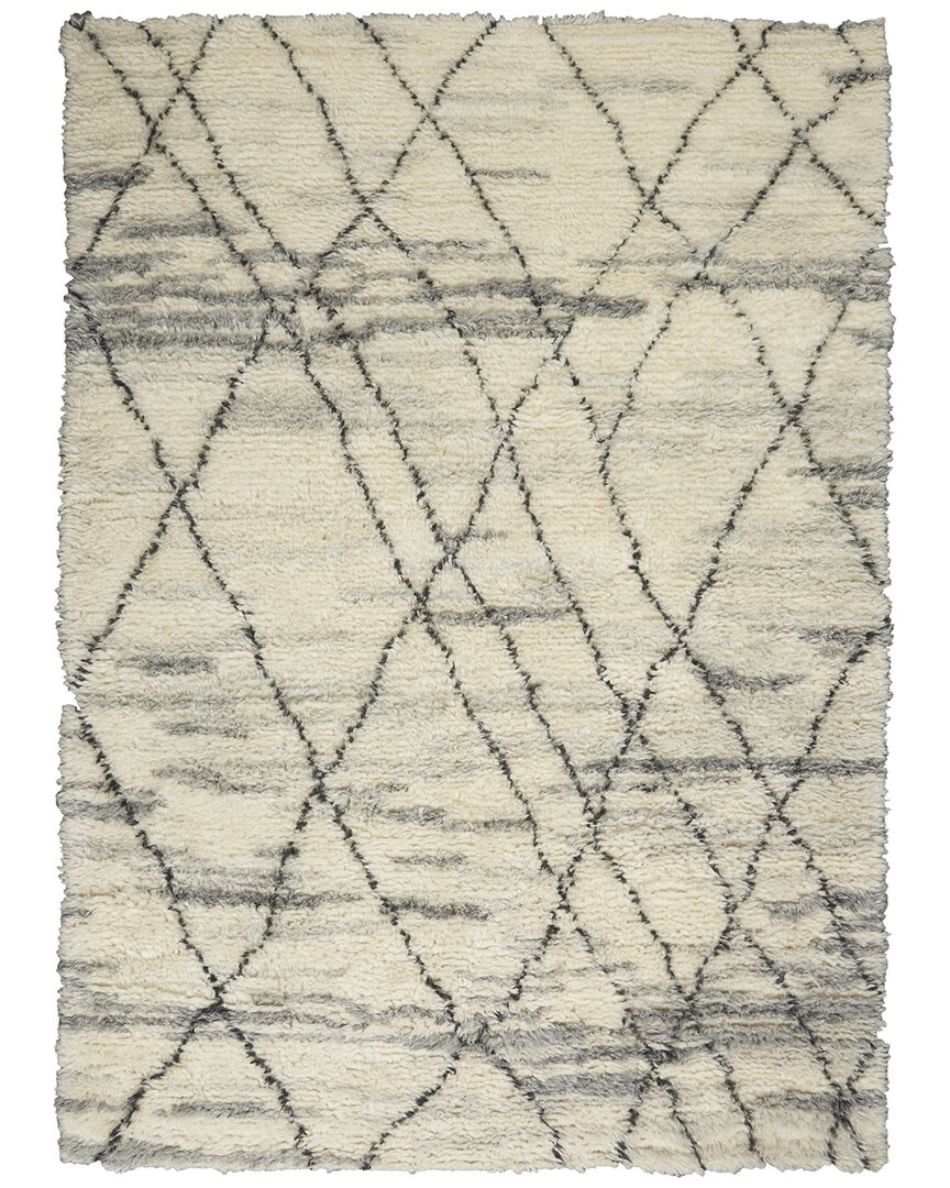 Calvin Klein San Antonio Moroccan Indoor Wool-blend Area Rug In Ivory