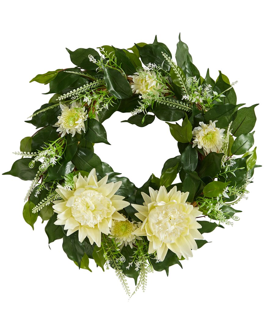 NEARLY NATURAL NEARLY NATURAL 20IN PROTEA ARTIFICIAL WREATH 