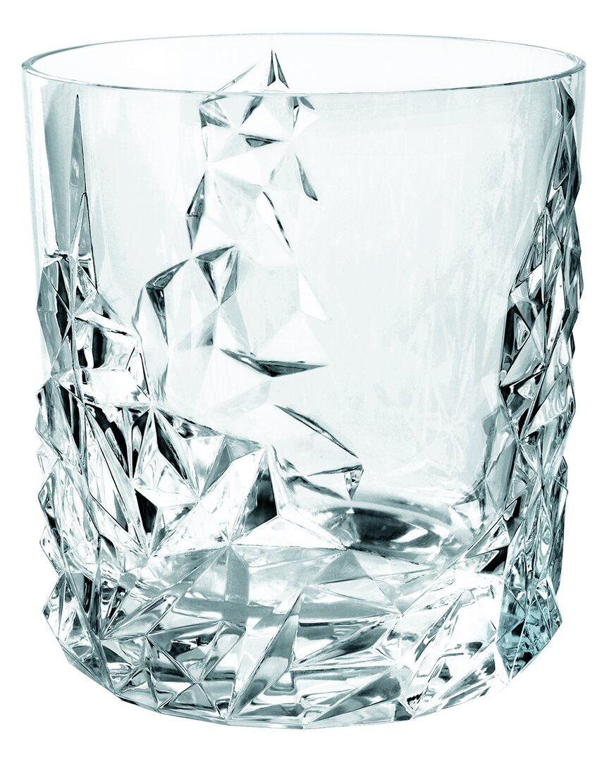 Nachtmann 4pc Sculpture Whisky Tumbler Set In Green