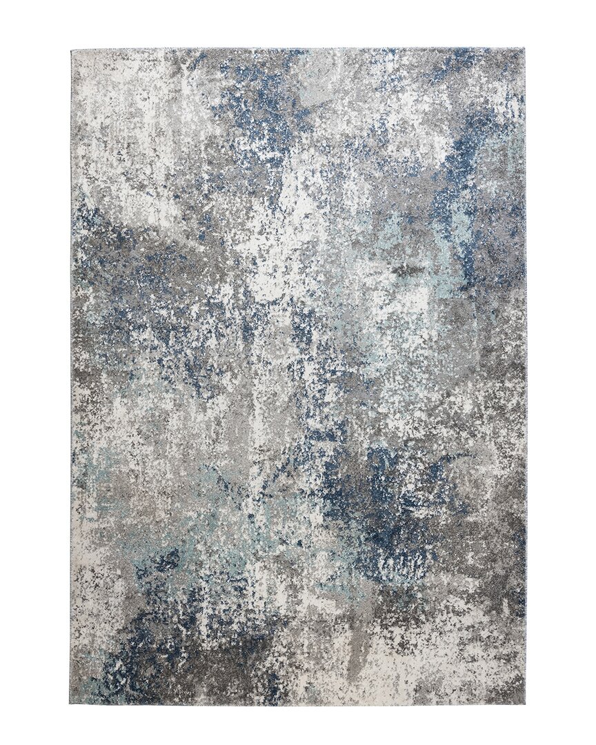 Ar Rugs Yasmin Deva Abstract Runner Rug In Blue