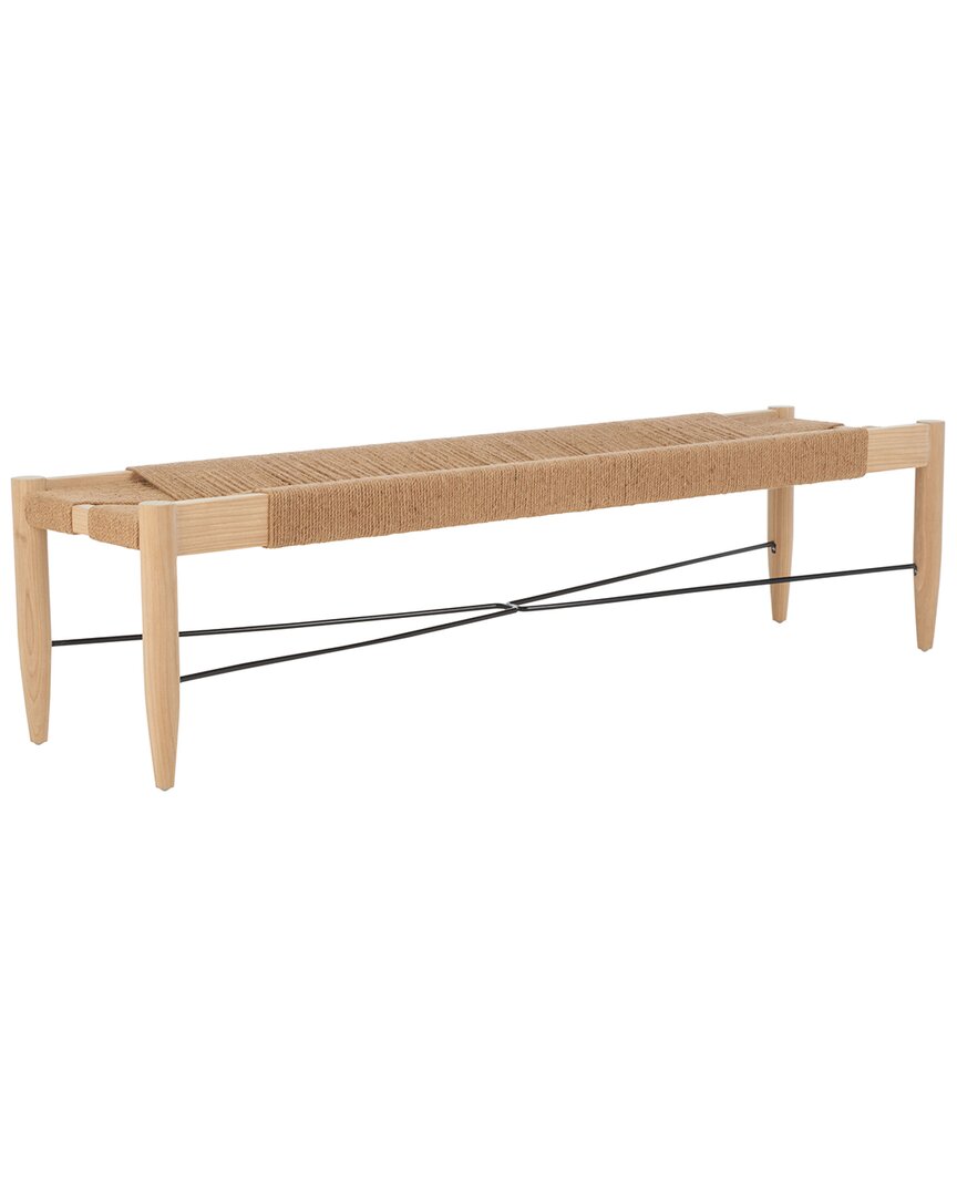 Safavieh Arcana Jute Bench In Brown