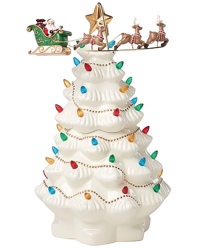 Lenox Treasured Traditions Tree With Flying Santa