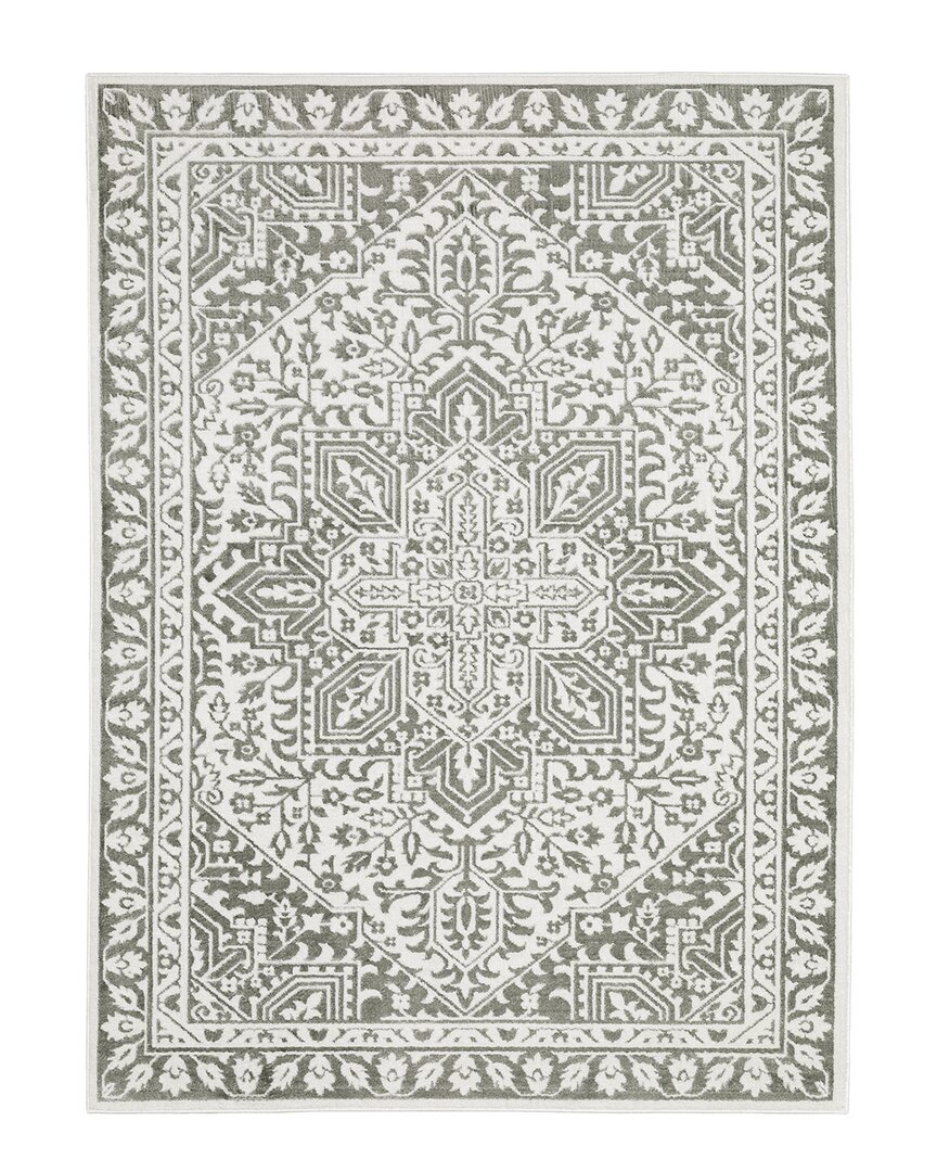 Stylehaven Mirage Two-tone Center Medallion Power-loomed Area Rug In Grey
