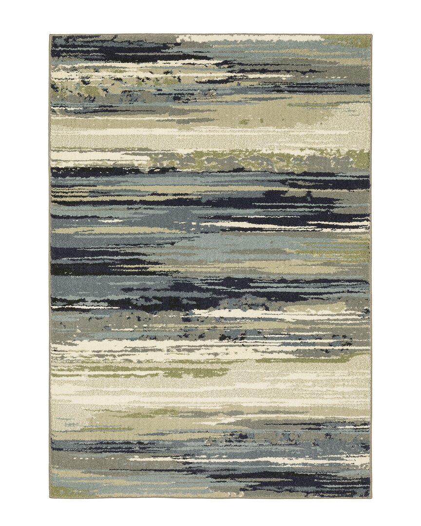 Shop Stylehaven Sylvan Modern Abstract Area Rug In Blue