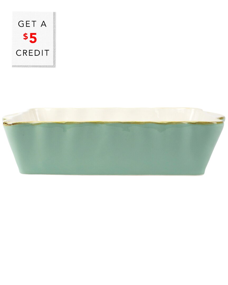 Shop Vietri Italian Bakers Large Rectangular Baker With $5 Credit In Blue