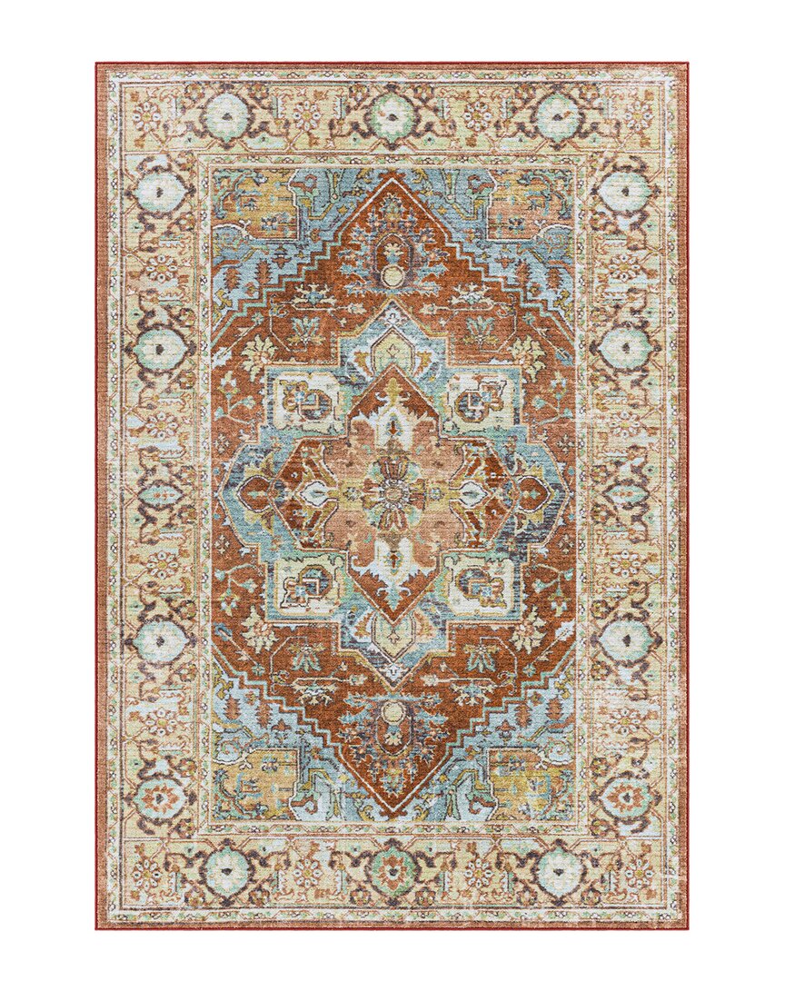 Shop Surya Leicester Traditional Washable Rug In Orange