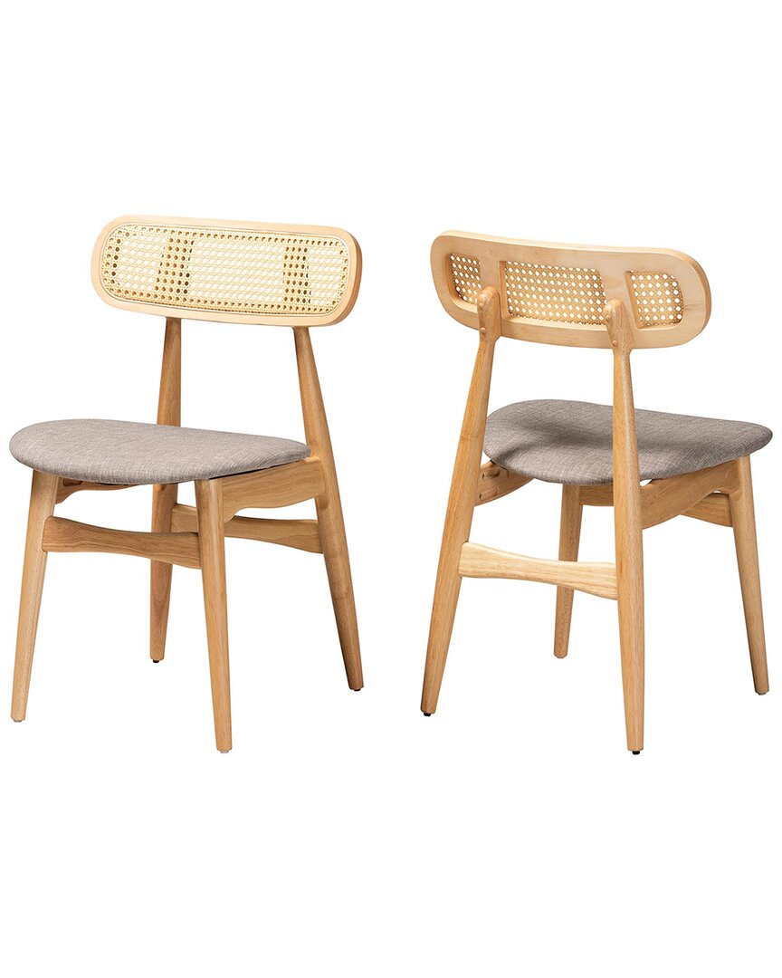 Shop Baxton Studio Set Of 2 Tarana Mid-century Modern Dining Chairs