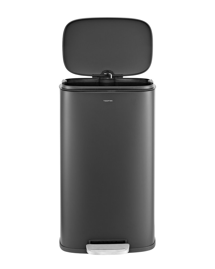 Happimess Curtis 8gal Step-open Trash Can In Black