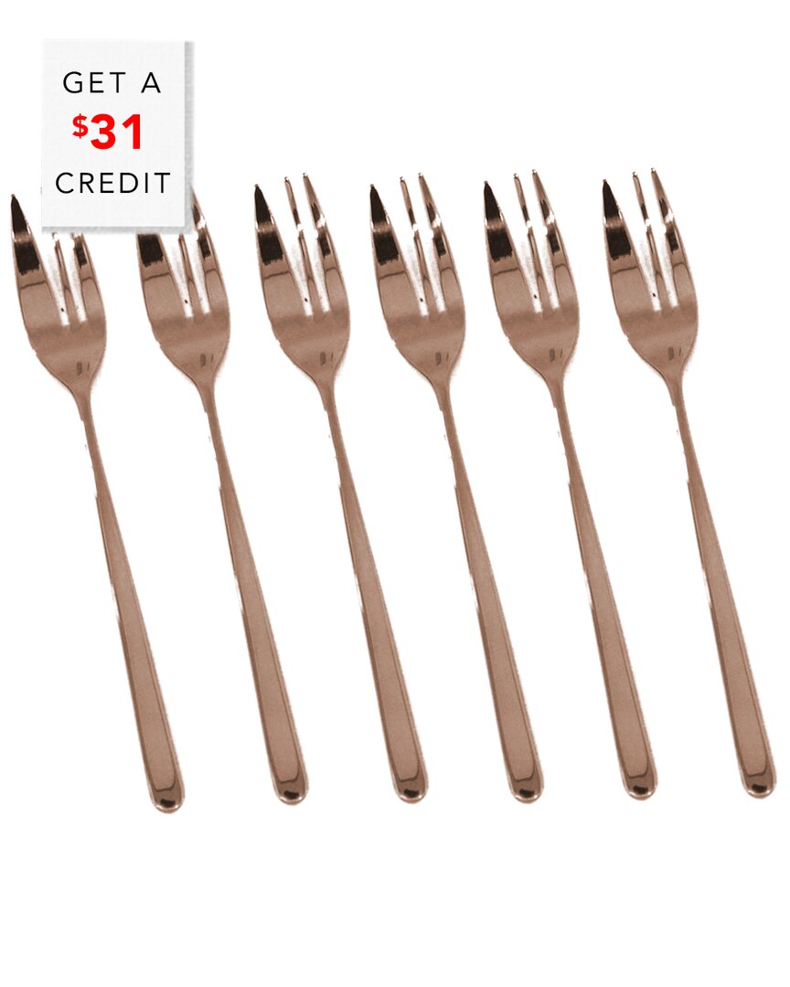 Mepra Set Of 6 Cake Forks With $31 Credit