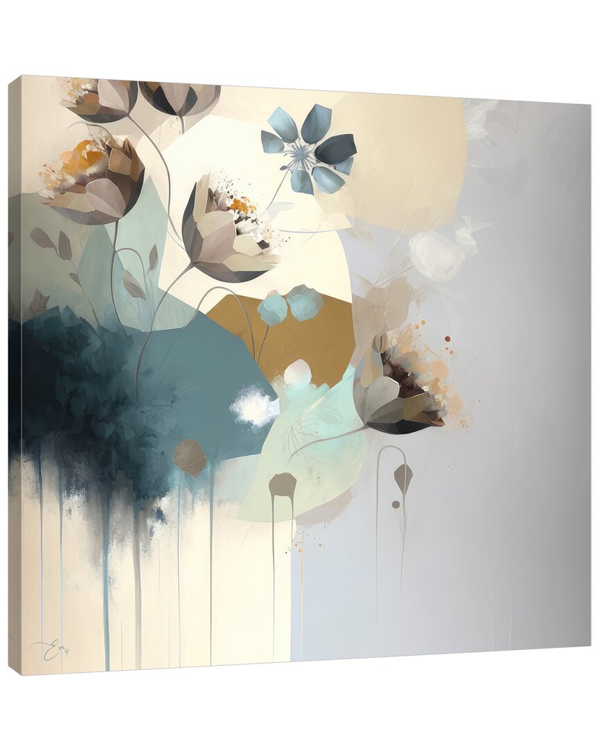 Jaxson Rea Abstracted Blue Blooms By Bella Eve Wall Art