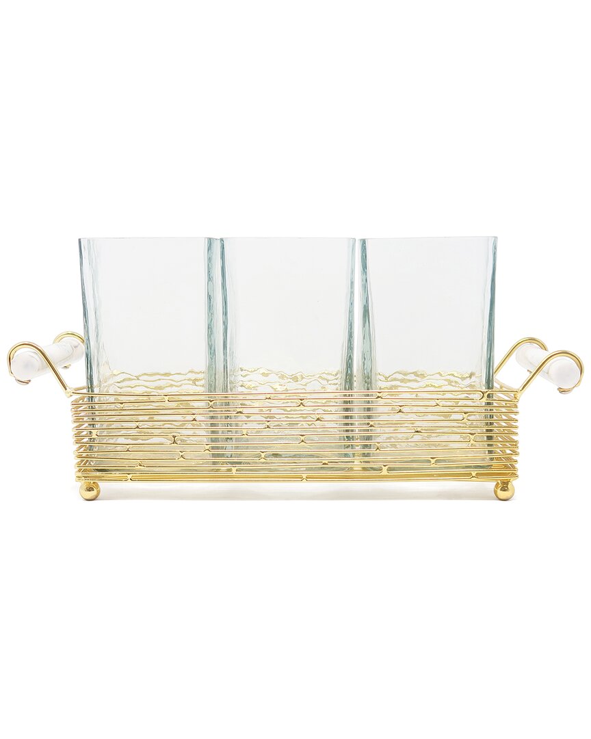 Vivience Cutlery Holder With Stand & Handle