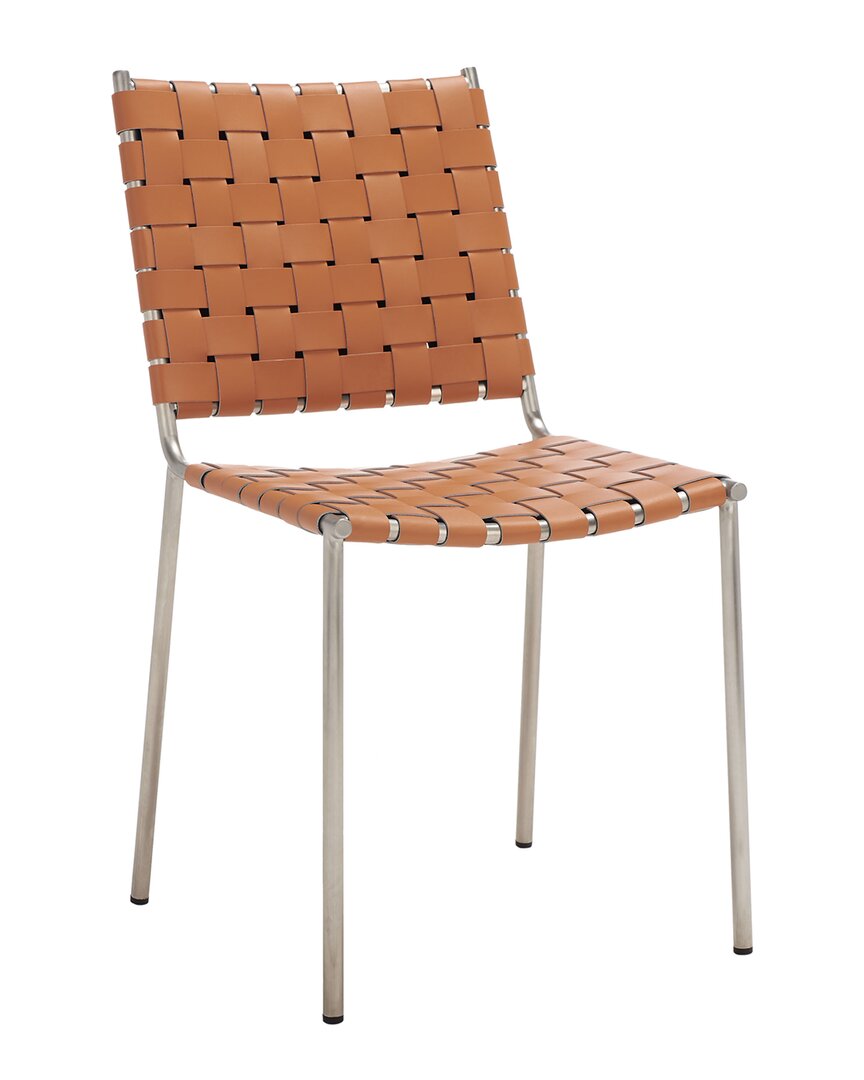 Safavieh Wesson Woven Dining Chair In Cognac