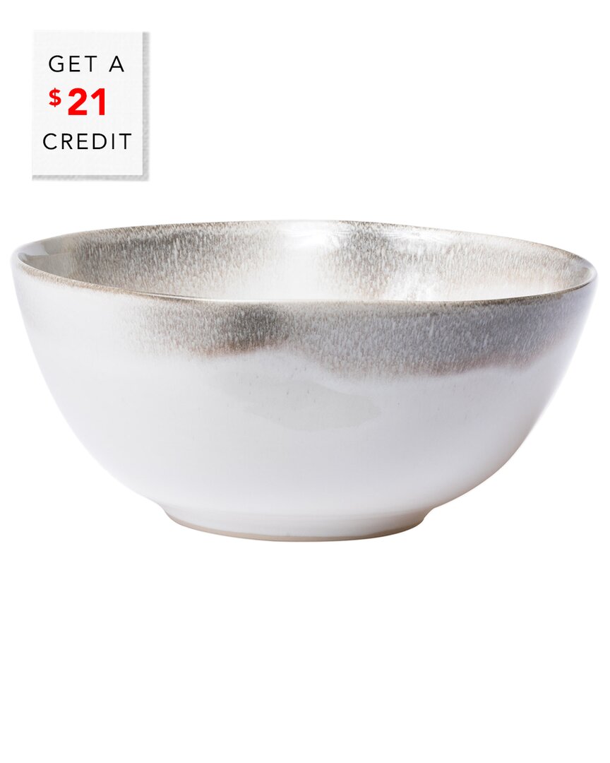 Shop Vietri Aurora Ash Medium Bowl With $21 Credit In Grey