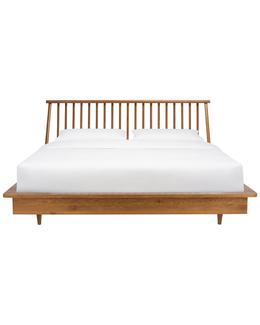 Shop Safavieh Couture Cassius Wood Spindle Bed In Brown