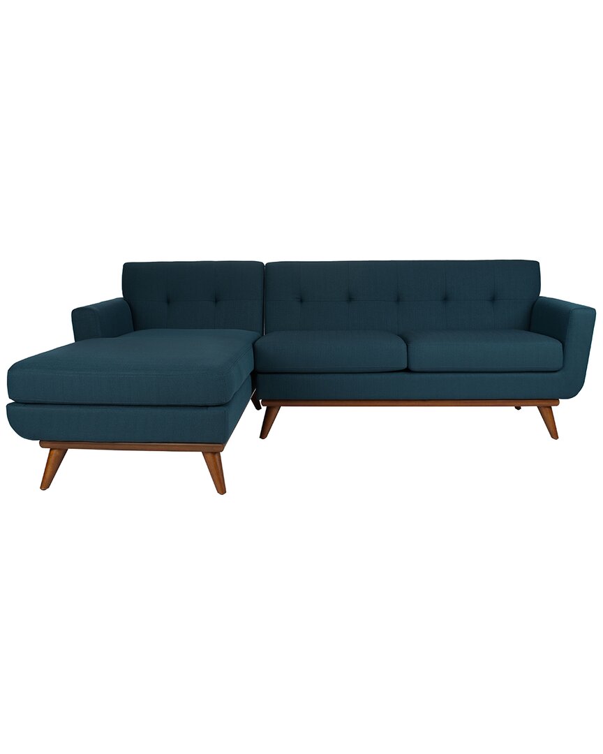 Safavieh Couture Dove Mid-century Sectional In Teal
