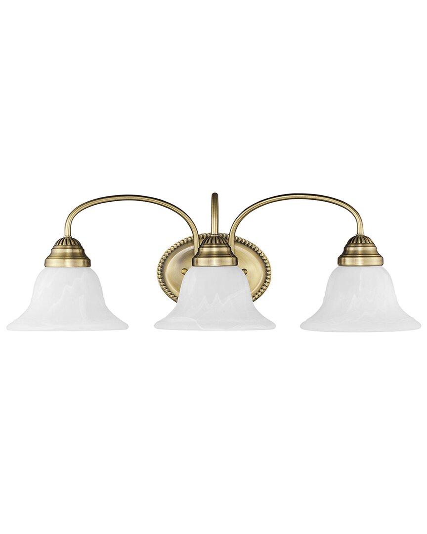 Livex Lighting Edgemont 3-light Antique Brass Bath-light