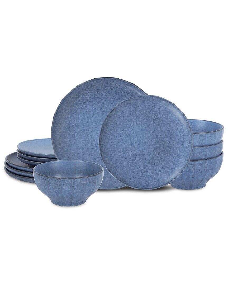 Stone Lain Rio 12pc Dinnerware Set Blue