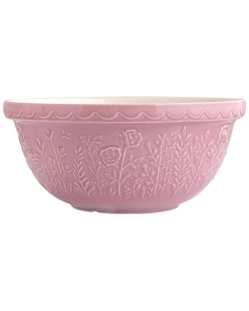 Mason Cash In The Meadow Rose Mixing Bowl 11.75in In Purple
