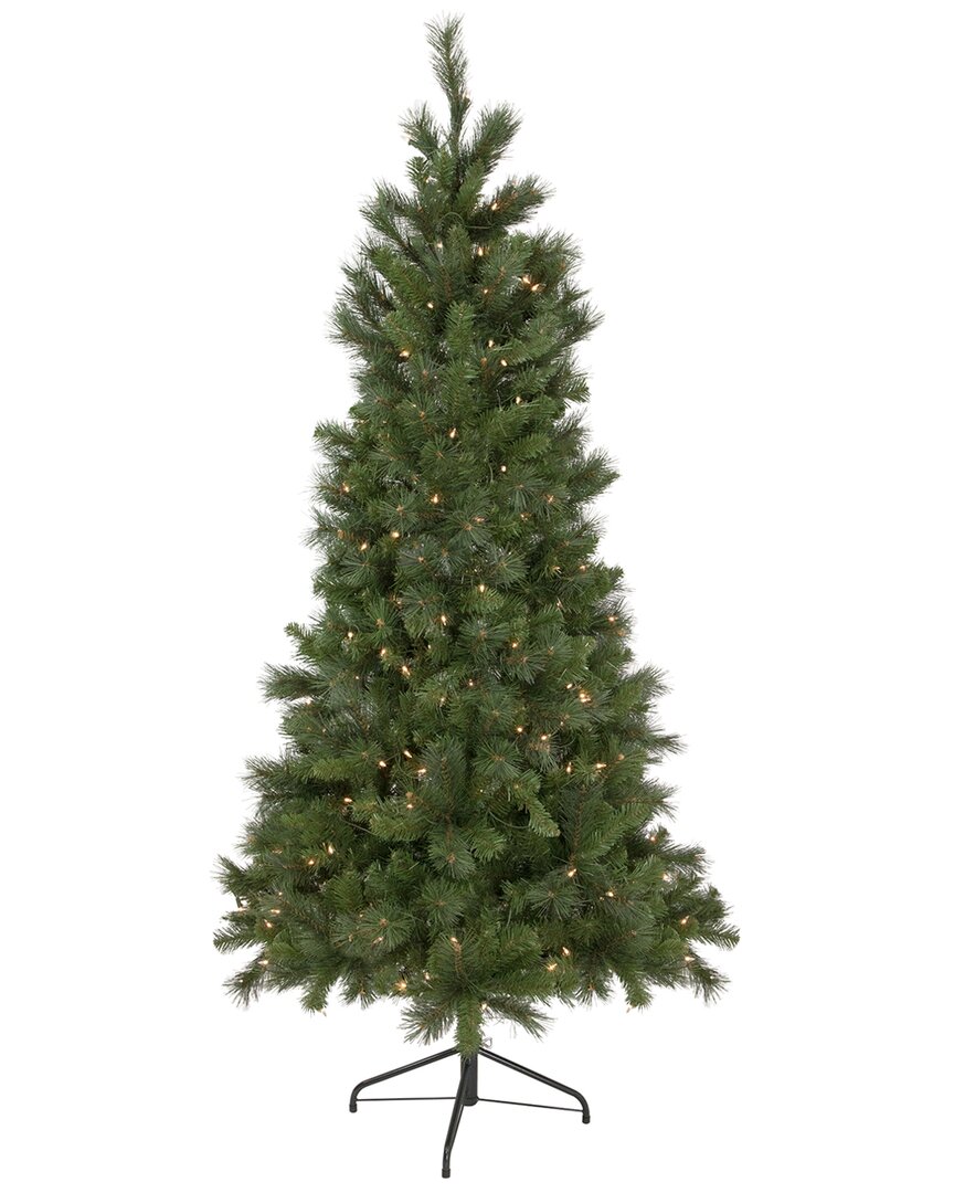 NORTHLIGHT NORTHLIGHT 6.5FT PRE-LIT MEDIUM BEAVER PINE ARTIFICIAL CHRISTMAS TREE