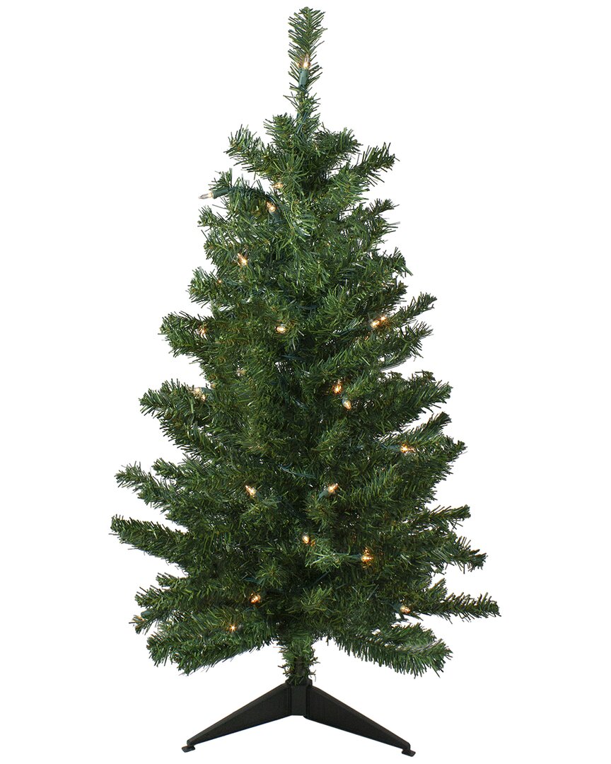 NORTHLIGHT NORTHLIGHT 3FT PRE-LIT MEDIUM MIXED CLASSIC PINE ARTIFICIAL CHRISTMAS TREE
