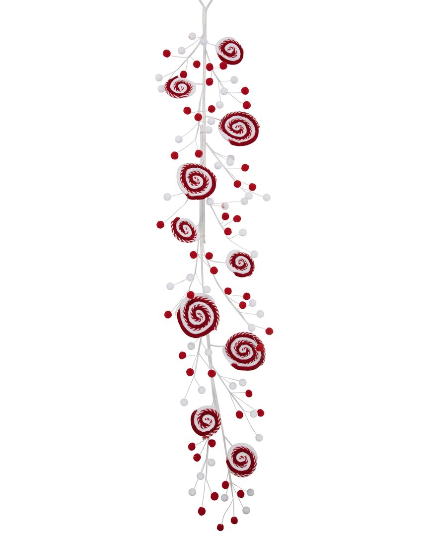 Shop Northlight 30in Striped Candy Cane Swirls & Pom Poms