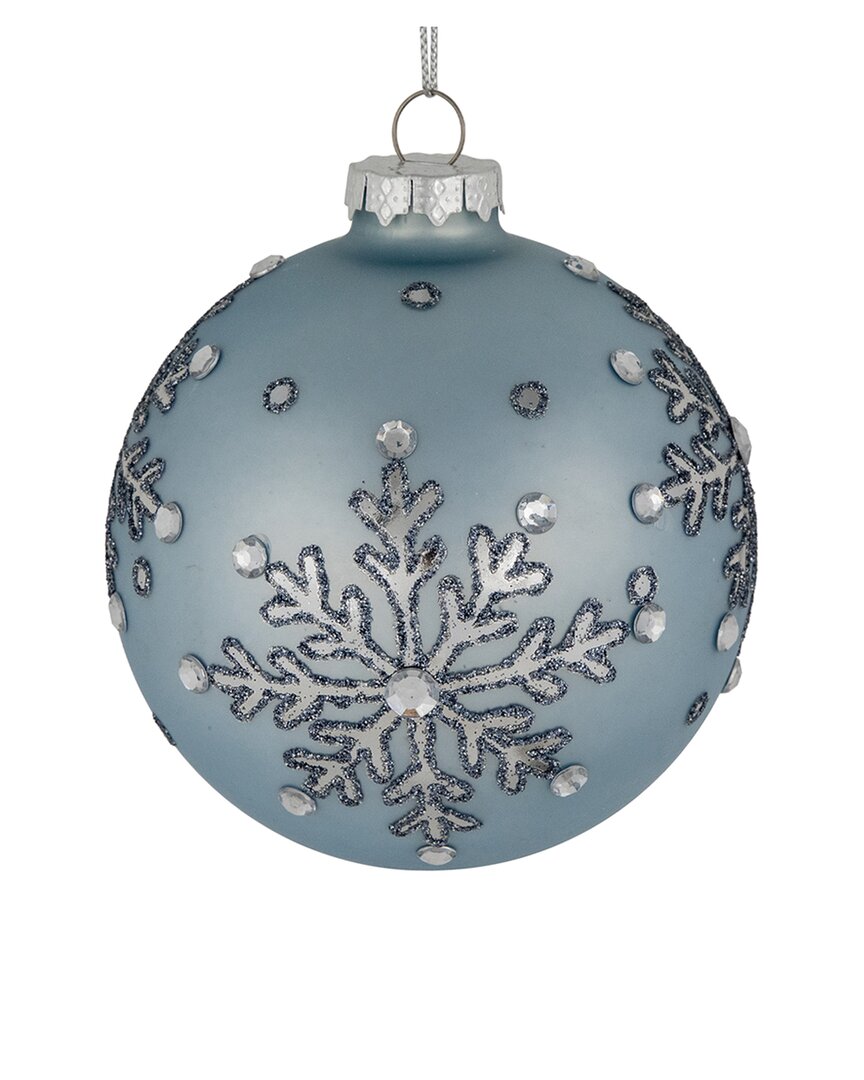 Shop Northlight Set Of 2 Jeweled Reflective Snowflake Ornaments