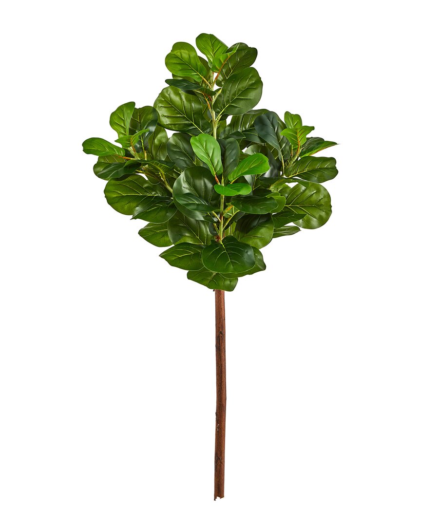 Nearly Natural 4.5ft Artificial Fiddle Leaf Tree In Green