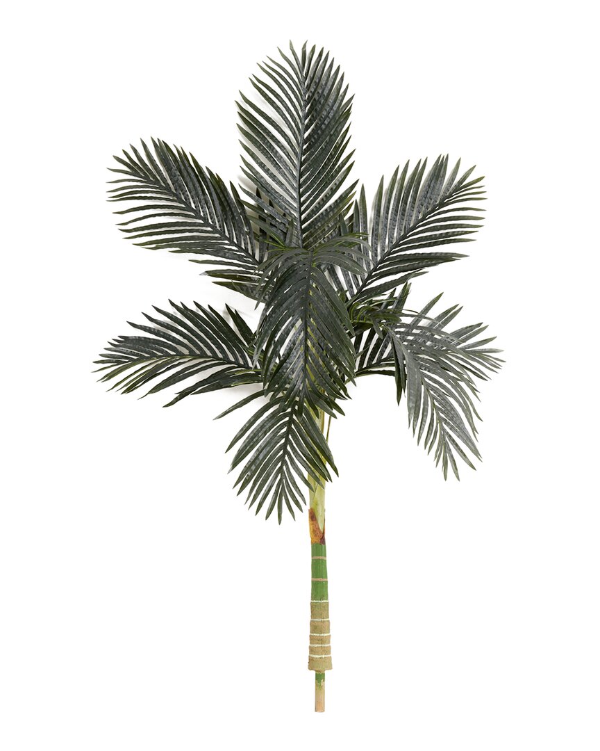 Nearly Natural 5ft Artificial Golden Cane Palm Tree In Green