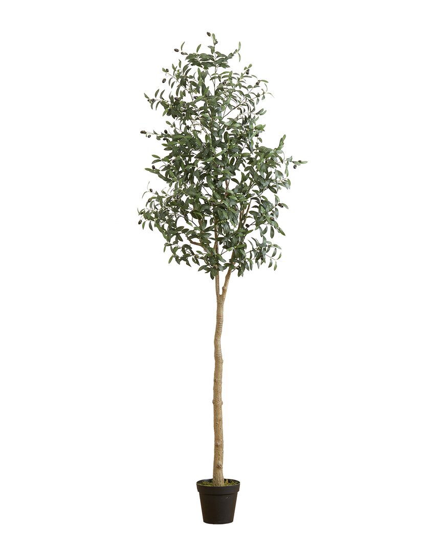 Nearly Natural 8ft Artificial Olive Tree In Green