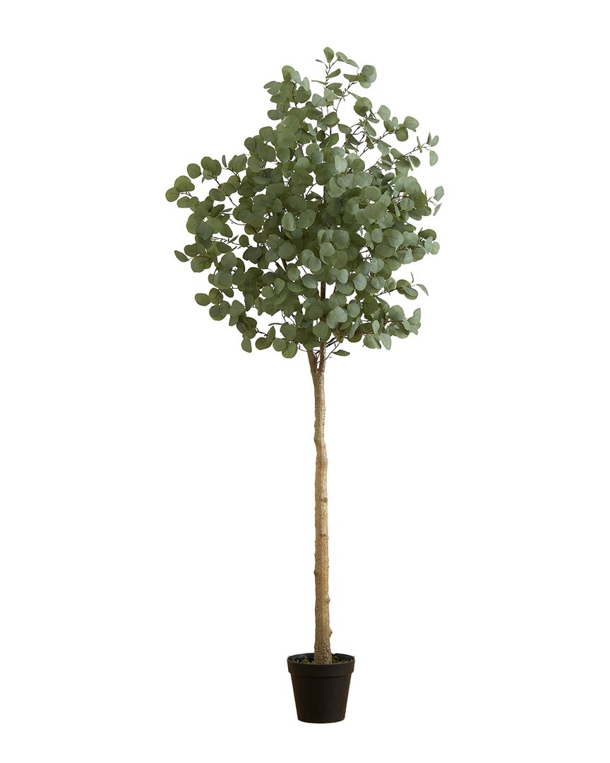 Nearly Natural 7ft Artificial Eucalyptus Tree In Green
