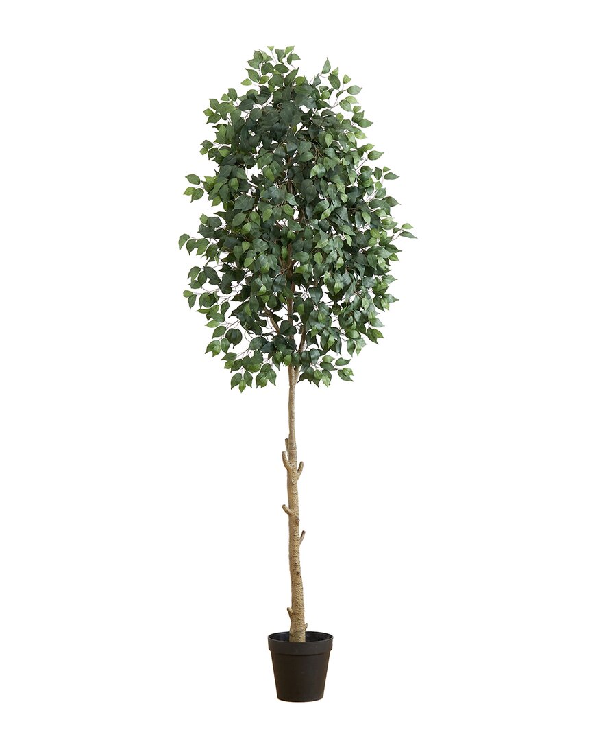 Nearly Natural 9ft Artificial Ficus Tree In Green