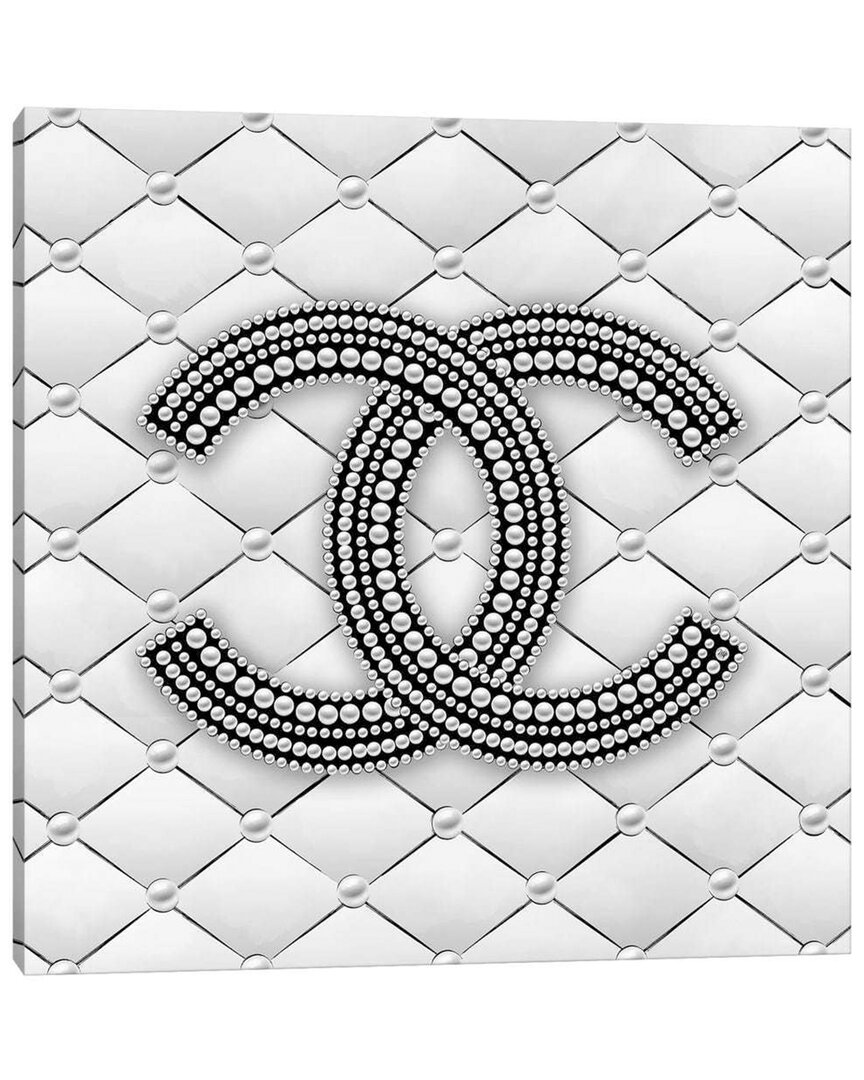 Icanvas Chanel Pearl Logo I By Martina Pavlova Wall Art