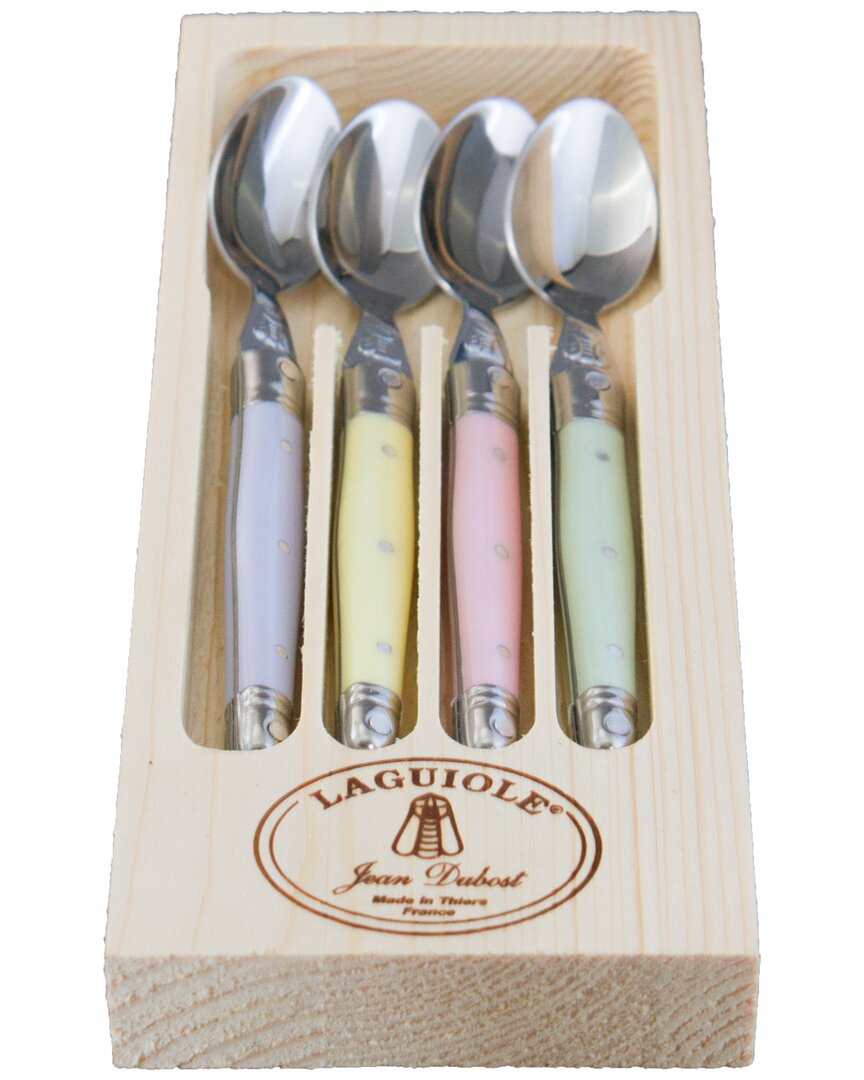 Jean Dubost Set Of 4 Dessert Spoons