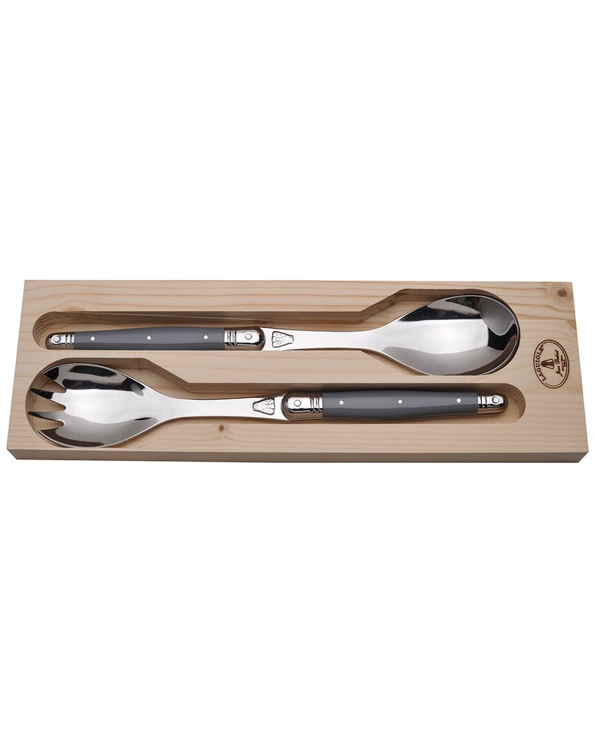 Jean Dubost Laguiole 2pc Salad Server Set In Multi