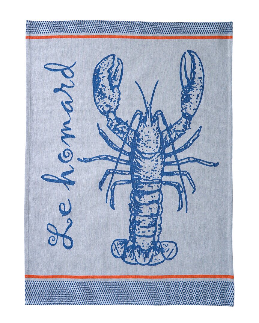 Coucke Lobster Tea Towels (set Of 2) In Blue