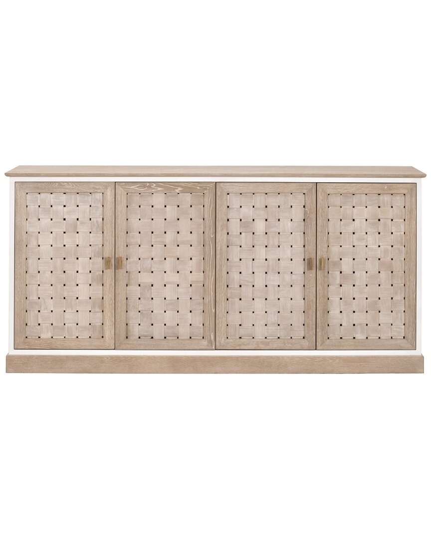 Essentials For Living Weave Media Sideboard In Grey