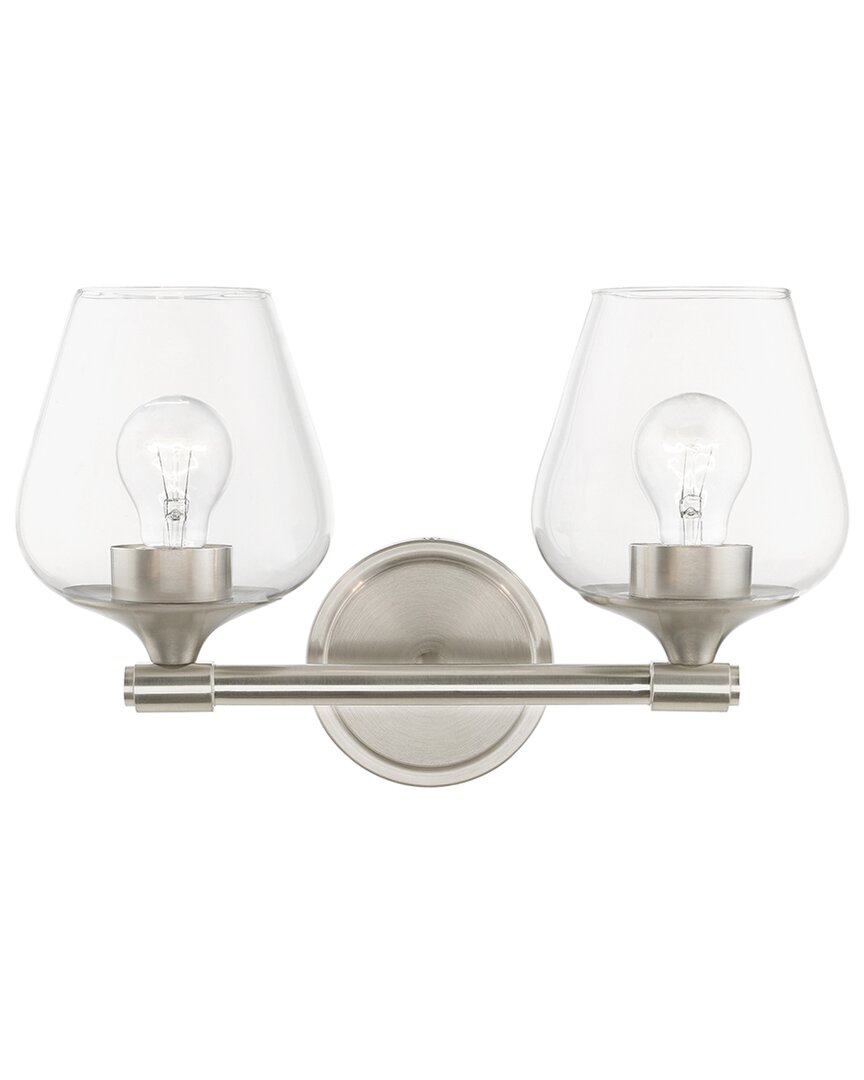 Livex Lighting 2 Light Brushed Nickel Vanity Sconce