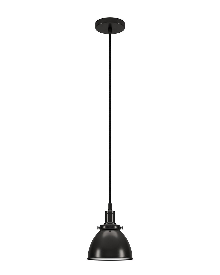 Abraham + Ivy Dnu Madison 8in Wide Pendant With Metal Shade