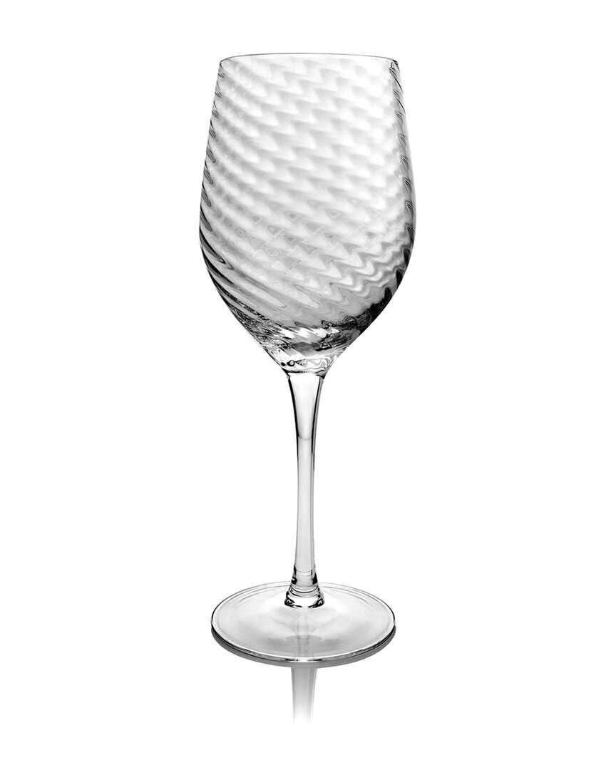 Godinger Set Of 4 Infinity White Wine Glasses