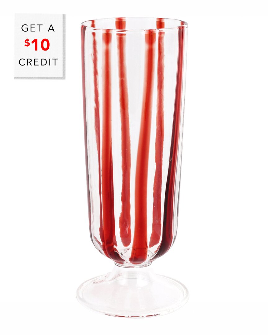 Vietri Nuovo Stripe Champagne Glass