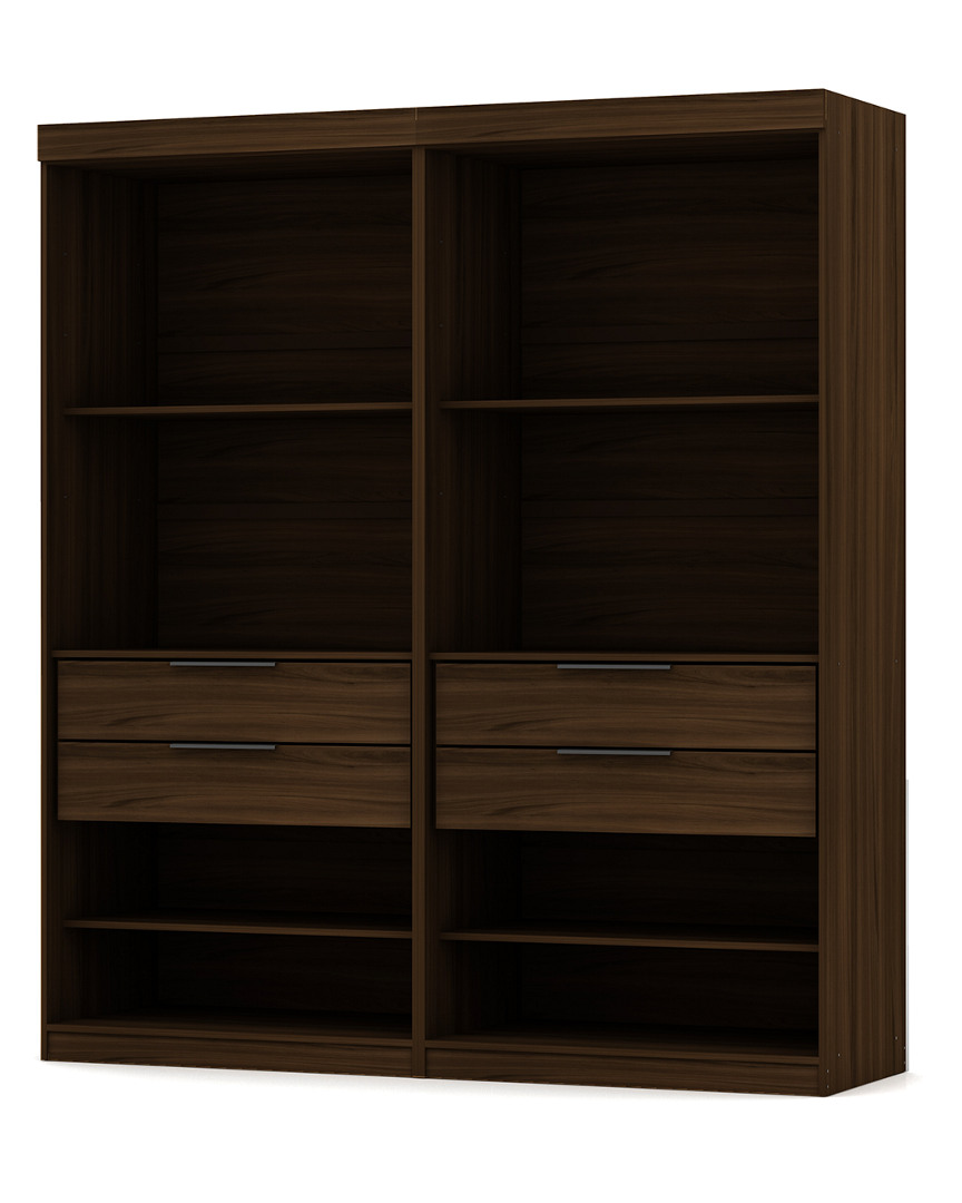 Manhattan Comfort Set Of 2 Mulberry Open 2-sectional Closets