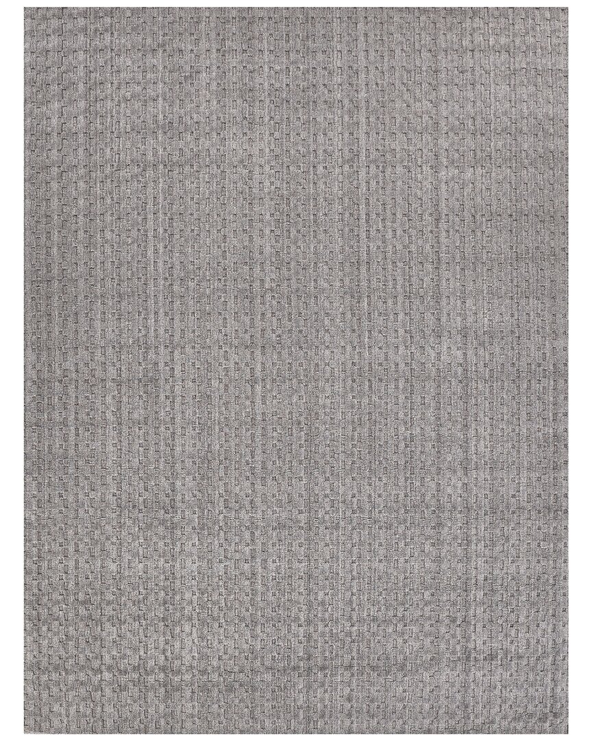 Exquisite Rugs Monroe Silk Hand-loomed Bamboo Silk & Cotton Area Rug In Taupe